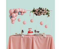 tafelboog verstelbaar - H: 78,5–118 cm - B: 102–260 cm - 2 stangen - wit