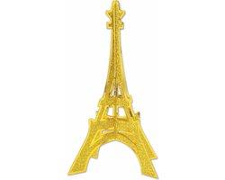 Tafeldecoratie Eiffeltoren - met glitters - 30 cm - landen versiering - Frankrijk - Parijs thema feest versieringen