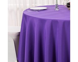Tafelhoes Rond - Tafelkleed - Eettafel Decoratie - Duurzaam Polyester - 360cm Diameter - Gras Groen