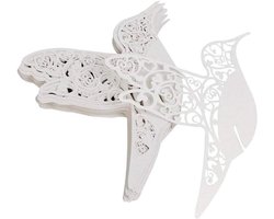 Tafelkaarten voor bruiloft en feest - Wit - 50 stuks