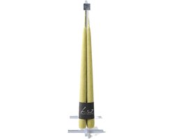 Tafelkandels groen 2,2cm - Schotse groen - 30cm hoog - Sfeervolle verlichting per 3 - SnelShoppen