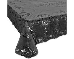 Tafelkleed Amira Vinyl 137x180cm dark grey
