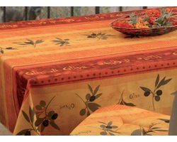 Tafelkleed anti-vlek Olivaro rouge 350 x 150 cm Tafellaken - Decoratieve Tafel Accessoires - Woonkamer Decoratie - Bonne et Plus®