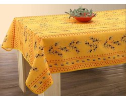 Tafelkleed anti-vlek Olives jaune 240 x 150cm Tafellaken - Decoratieve Tafel Accessoires - Woonkamer Decoratie - Bonne et Plus®