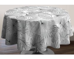 Tafelkleed anti-vlek Talica gris ovaal 240 cm Tafellaken - Decoratieve Tafel Accessoires - Woonkamer Decoratie - Bonne et Plus®