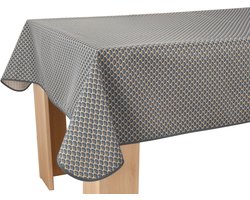 Tafelkleed anti-vlek Vanesse antracite 200 x 150 cm Tafellaken - Decoratieve Tafel Accessoires - Woonkamer Decoratie - Bonne et Plus®