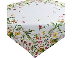 Tafelkleed - Bedrukt - Veldbloemen - Wilde bloemen - Lente - Zomer - Vierkant 85 x 85 cm