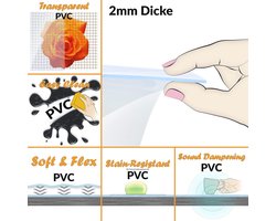 Tafelkleed Beschermfolie 2mm Dikte Transparant 80x130cm - Ideaal voor Tafel en Meubels