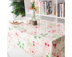 Tafelkleed Beschermfolie - Tafelbeschermer PVC - Meubels Beschermen - 1mm Dik Maatwerk - 50x160 cm - Transparant