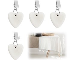 Tafelkleed gewichtjes voor buiten - Tafelkleed gewichtjes - Tafelkleedgewichtjes - Tafelkleed hangers - Tafelkleedhangers verzwaard - 4 stuks - Must have voor uw tafelkleed!