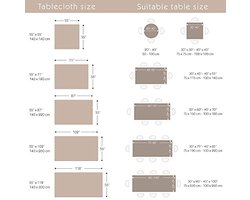 Tafelkleed Katoen Linnen Modern Met Kwastjes - Waterdicht, Wasbaar, Voor Eettafel (Grijze Strepen, Rechthoekig/Ovaal, 4-6 Zitplaatsen)