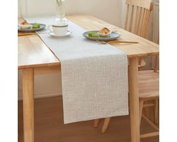Tafelkleed - Linnen Tafelloper - Minimalistisch Design - Voor Eetkamer, Dressoir en Salontafel - 30x240 cm
