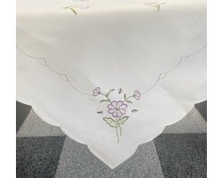 Tafelkleed met Paarse bloemen
