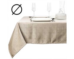 Tafelkleed Oda 160cm Rond taupe