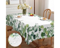 Tafelkleed rechthoekig, florals tuintafelkleed, vlekbescherming, onderhoudsvriendelijk, afwasbaar, vuilafstotend, voor keuken, eettafel, salontafel, feesten, diner, 110 x 140 cm