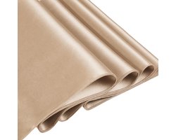 Tafelkleed Rechthoekig - Satijn Stof - Eettafel Decoratie - Vlek- en Kreukvrij - 152 x 259 cm - Taupe