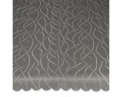 Tafelkleed rond - Tafelbedekking Ronde tafeldoek - Eettafel decoreren - Strijkvrij en vlekbestendig - 180 cm Ø - Taupe