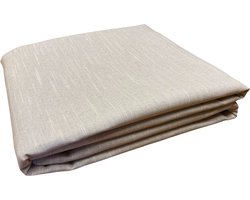 Tafelkleed Sako – 140 x 360 - Linnenlook – Beige – Luxe & Duurzaam – Voor Binnen & Buiten