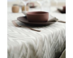 Tafelkleed Sintra Beige - Rechthoek 150 x 400cm