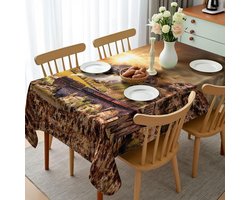 Tafelkleed - Tafelhoes - Eettafel Decoratie - Zijdezachte satijn - 60 x 90 Inch - Multi