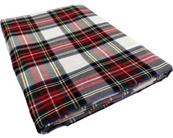 Tafelkleed Tartan Wit Large - 140x220 - Katoen - Mood Company