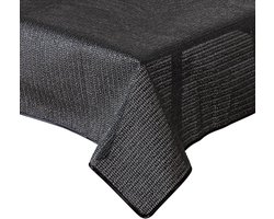 Tafelkleed voor tuintafel - weerbestendig - rond - 160 cm - zwart