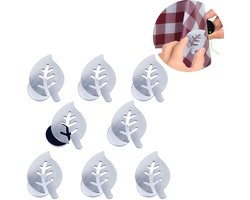 Tafelkleedgewichten -Tafelkleedhangers verzwaard - Tafelkleed Gewichten Set, Metalen Clip AB Kristalglas Teardrop Prisma Hanger Tafelkleed Gewichten voor Picknicktafels - Tafelkleed Gewichten Zwaar Buiten - Tafelkleed gewichtjes - 8 Stuks