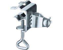 Tafelklem voor Parasols - Zilver, Veilige Grip en Geschikt voor Buizen tot 32 mm