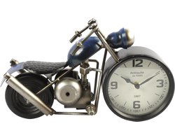 Tafelklok Chopper donker grijs -L10,5 x B32 x H18CM