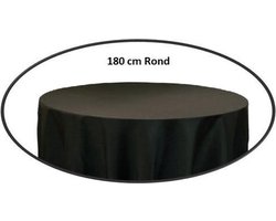 Tafellaken 180 rond Zwart
