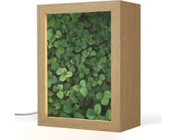 Tafellamp 15x20 cm - LED lamp - Groen - Bladeren - Kartel - Zonlicht - Decoratieve tafellampen - Dimbaar - Tafellampje slaapkamer - Woonkamer binnen