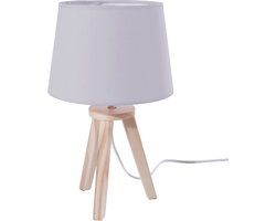 Tafellamp - 3 Poten - Grijs - 25W