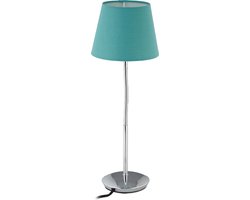 tafellamp - 47 cm - E14 - flexibel - woonkamer - slaapkamer - turquoise