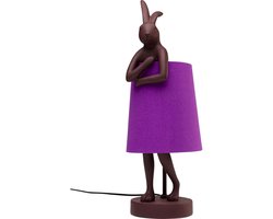 Tafellamp Animal konijn 50cm bordeaux en paars Kare Design