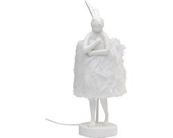 Tafellamp Animal konijn Fluff 50cm wit Kare Design