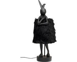 Tafellamp Animal konijn Fluff 68cm zwart Kare Design