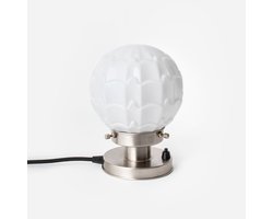 Tafellamp Artichoke 20's Matnikkel - Art Deco Trade