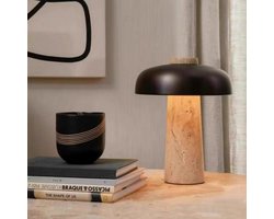 Tafellamp, Audo _zand/brons, travertine steen,