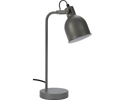 Tafellamp-bureaulamp-grijs-metaal 38 x 11 cm - Woonkamer-kantoor lampjes