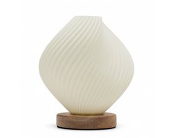 Tafellamp / Bureaulamp New Wave Schelp Gedraaid - (hxbxd) ca. 18cm x 13cm x 17cm