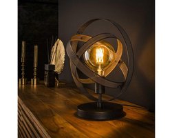 Tafellamp Cosmos Mesh in Artic Zwart voor Moderne Interieurs - 32x28x38 cm - Tafellampen - Elegante Mesh Stijl - Sfeervol Verlichting - Ideaal voor Woonkamer of Werkruimte