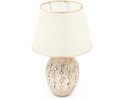 Tafellamp / Decoratielamp - Keramiek - Beige