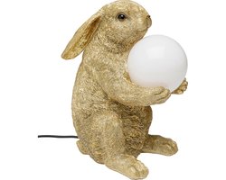 Tafellamp - Dierenlamp Sweet Rabbit Konijn 34cm goud - Kare Design