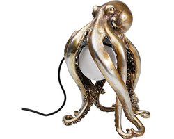 Tafellamp Diermotief Octopus Goud - Decoratieve Lamp voor Kinderen en Volwassenen - Bureaulamp en Bedlamp
