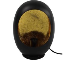 Tafellamp Eggy M - metaal zwart - schemerlamp - industrieel 25W 21 x 28,5 cm E27