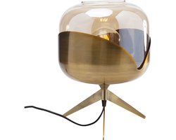 Tafellamp Goblet glas Goud Messing