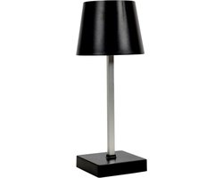 Tafellamp LED - Touch lamp - Modern design - Tafellamp - Nachtlamp - Bureaulamp - Draadloos - Dimbaar - Drie lichtstanden - op batterijen - Woonkamer - Slaapkamer - Zwart