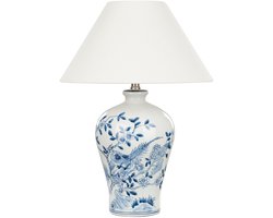 Tafellamp MAGROS Porselein Wit/blauw
