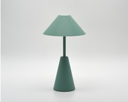 Tafellamp Malmö Groen LED - Dimmer - USB-C - Draadloos - Oplaadbaar