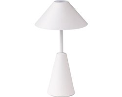 Tafellamp Malmö Wit LED - Dimmer - USB-C - Draadloos - Oplaadbaar